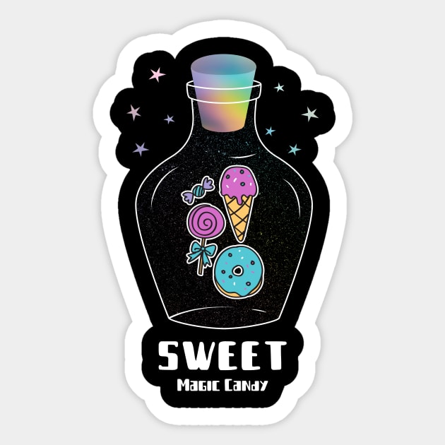 Sweet magic candy Sticker by Fitnessfreak